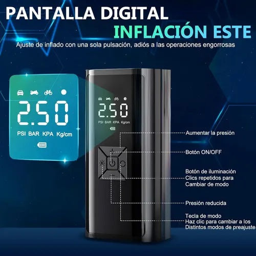 Compresor de Aire Portátil Recargable 150 PSI