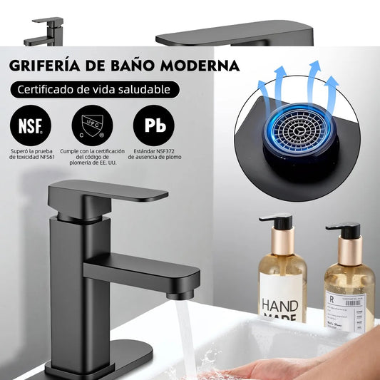 Grifo Monomando para Lavabo de Baño