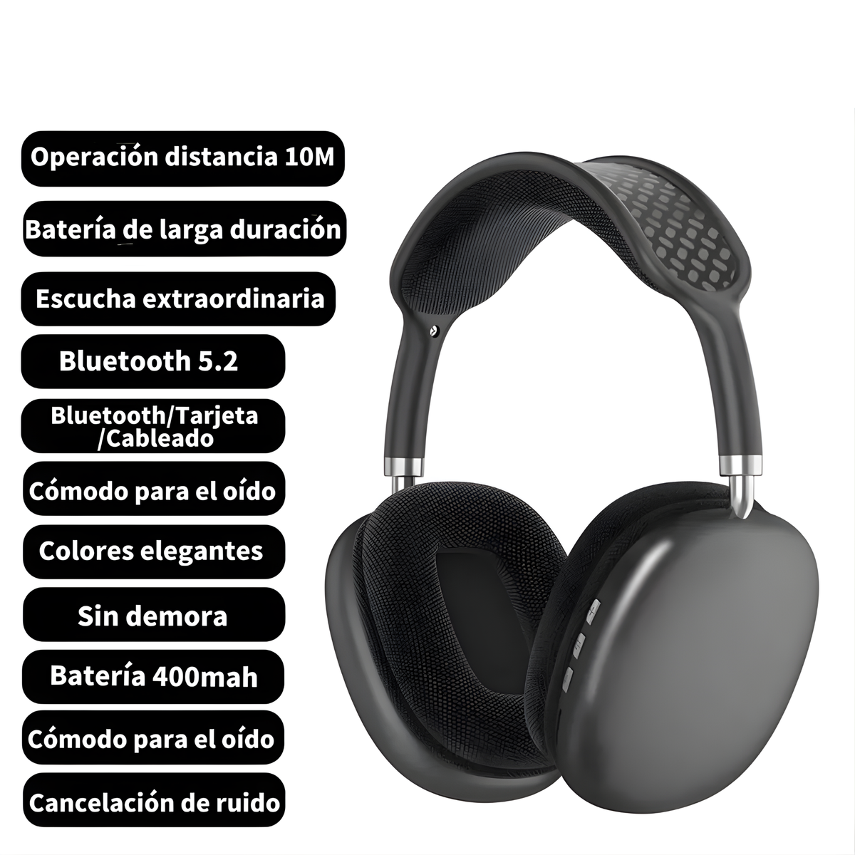 Kit 2 Drones + Audífonos Diadema P9 Bluetooth