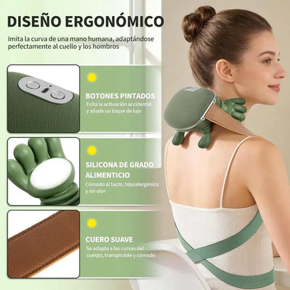 Masajeador Portátil para Cuello y Hombros con Calor