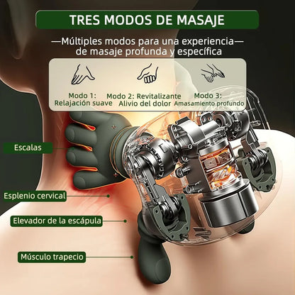 Masajeador Portátil para Cuello y Hombros con Calor